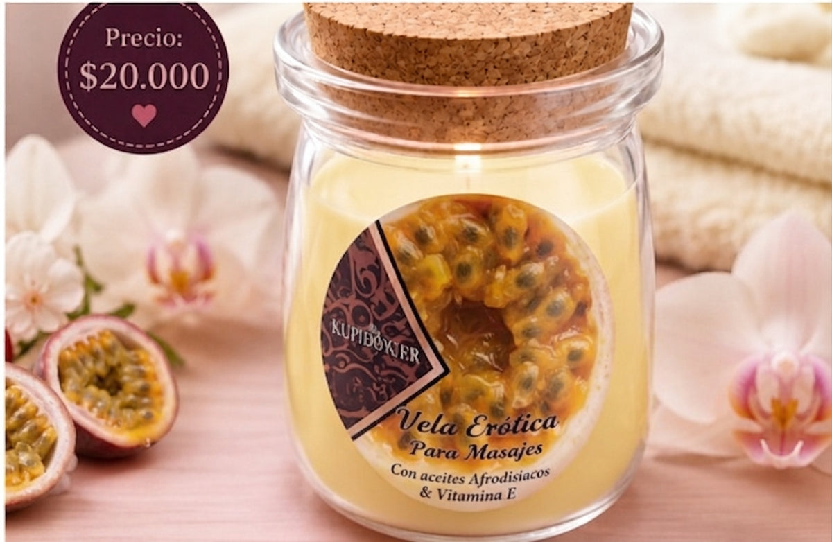 Vela Erótica para Masajes Aroma a Maracuya Cod. 2334