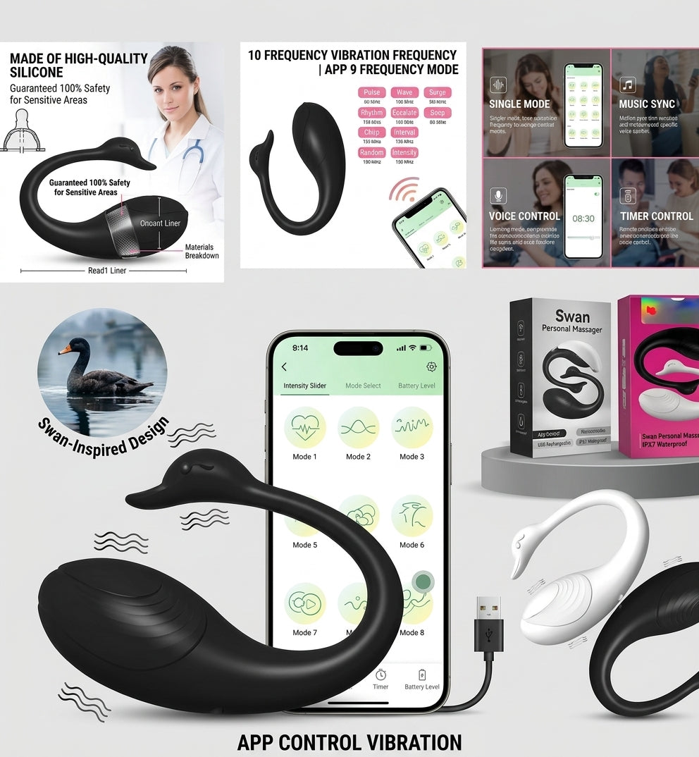 Vibrador Inteligente Cisne (Swan Personal Massager) con Control por App