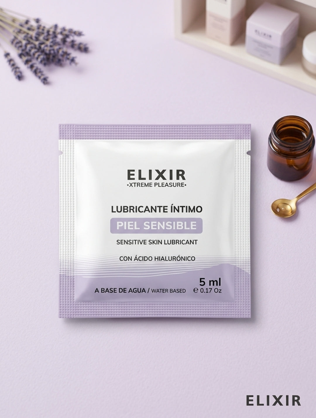 Lubricante Íntimo Piel Sensible de Elixir sachet 5 ml Cod. 3174