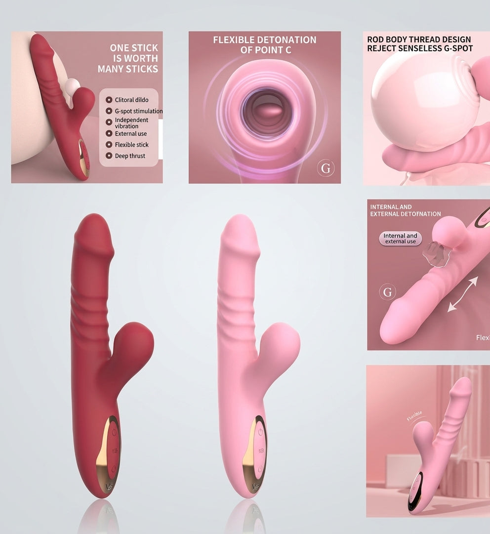 Vibrador Multifunción con Estimulación Doble Punto G y Clítoris Cod 3224