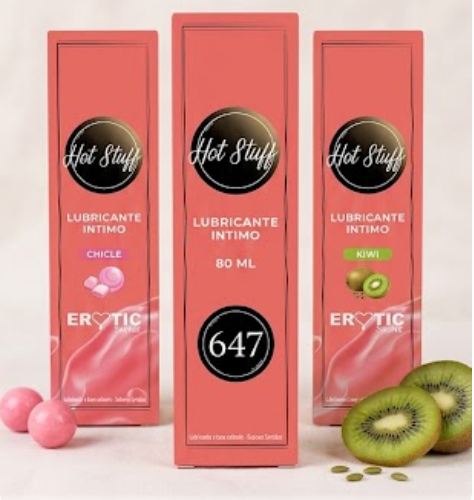 Lubricante Íntimo Térmico Hot Stuff Erotic Secret – 80 ml Sabores Surtidos
